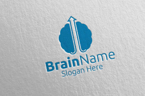 Arrow Brain Logo Design 55: A Versatile Template for Every Creator