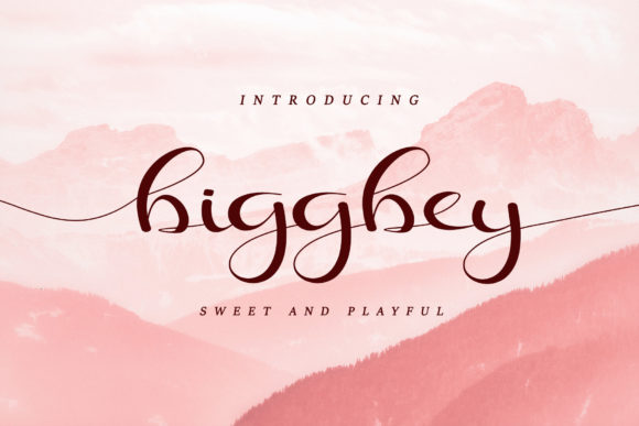 Biggbey Font Review: A Sweet Handwritten Style for Versatile Design Projects