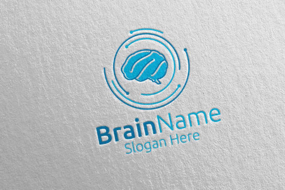 Brain Technology Logo Design 32: A Smart Vector Identity for Modern Brands