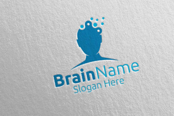 Human Brain Logo Design 58: A Versatile Vector Template for Creative Professionals