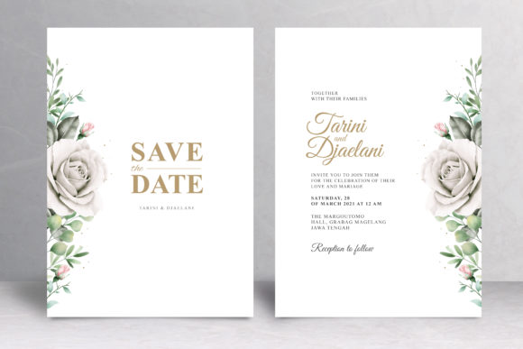 Minimal Floral Wedding Invitation Card: A Modern Design Solution