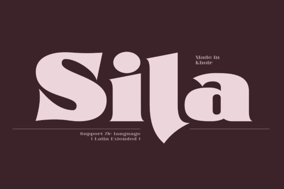 Sila: A Bold Display Font for High-Impact Creative Projects