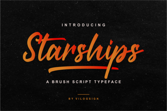 Starships: A Bold Handwritten Font for Creative Projects