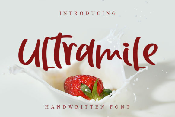 Ultramile: A Modern Handwriting Font for Quirky and Versatile Designs